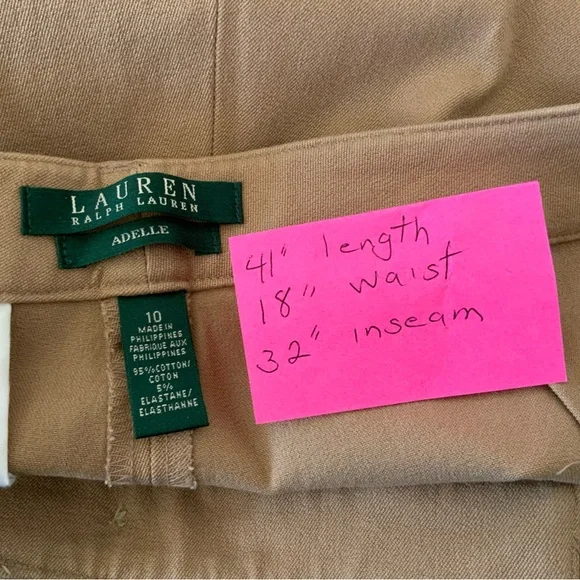 Ralph Lauren Women's Tan Trousers - Picture 3 of 6